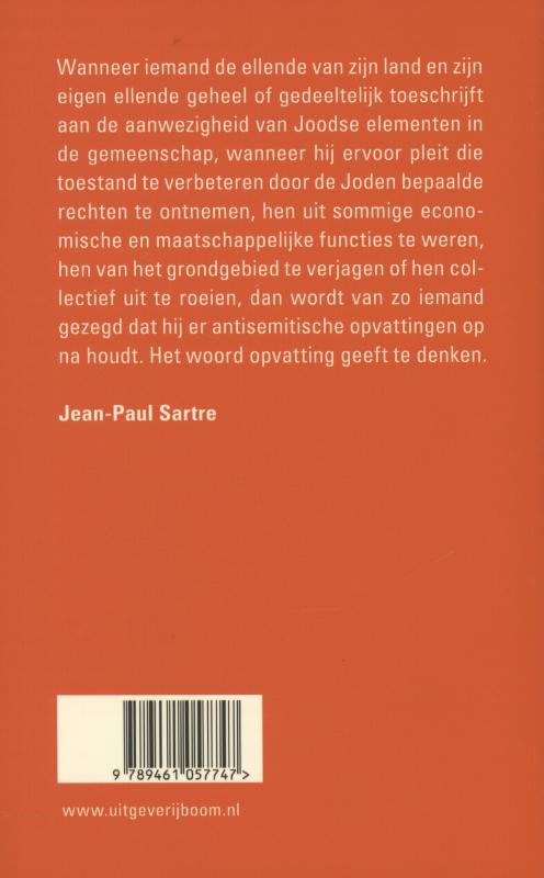 Achterkant van Reflecties op het joodse vraagstuk