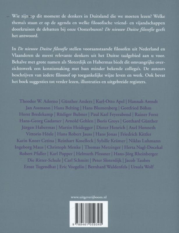 Achterkant van De nieuwe Duitse filosofie