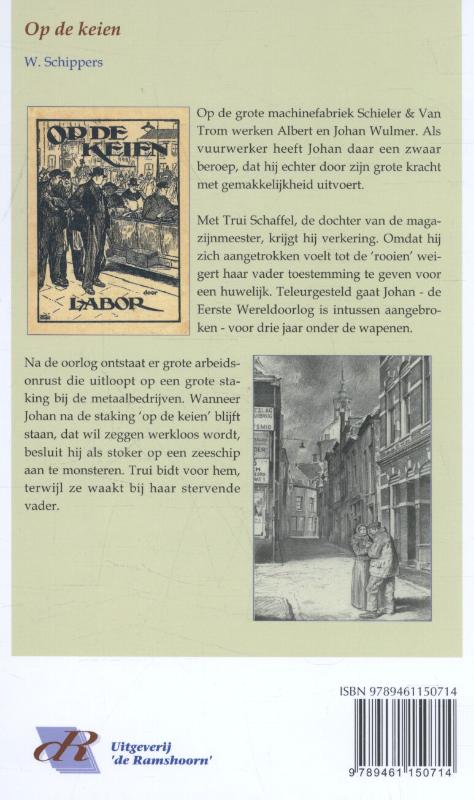 Achterkant van Op de keien