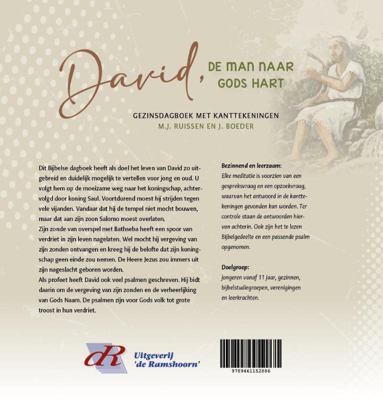 Achterkant van David, de man naar Gods hart