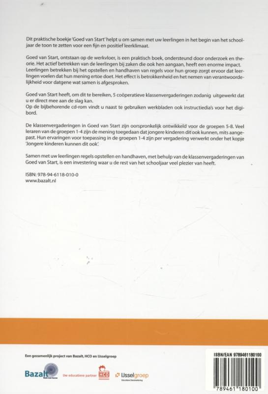 Achterkant van Goed van Start