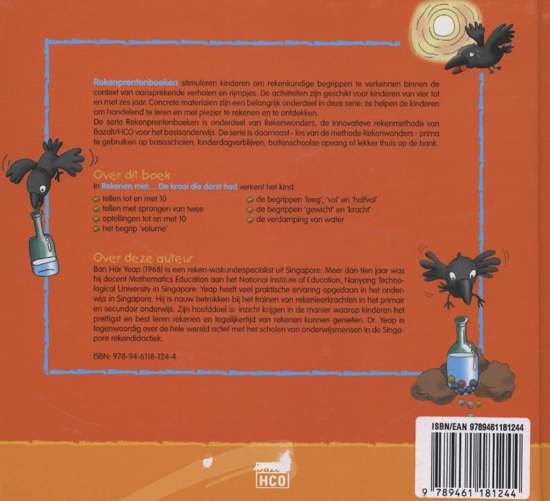 Achterkant van De kraai die dorst had groep 1-2