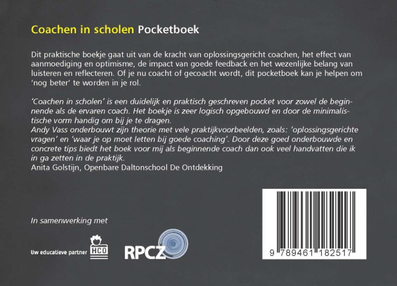 Achterkant van Coachen in scholen