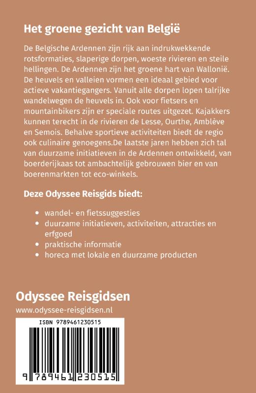 Achterkant van Duurzame Ardennen