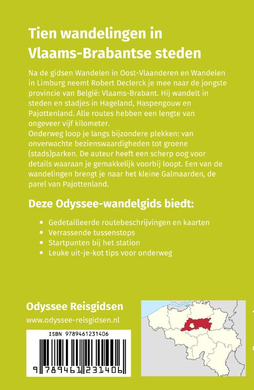 Achterkant van Wandelen in Vlaams-Brabant