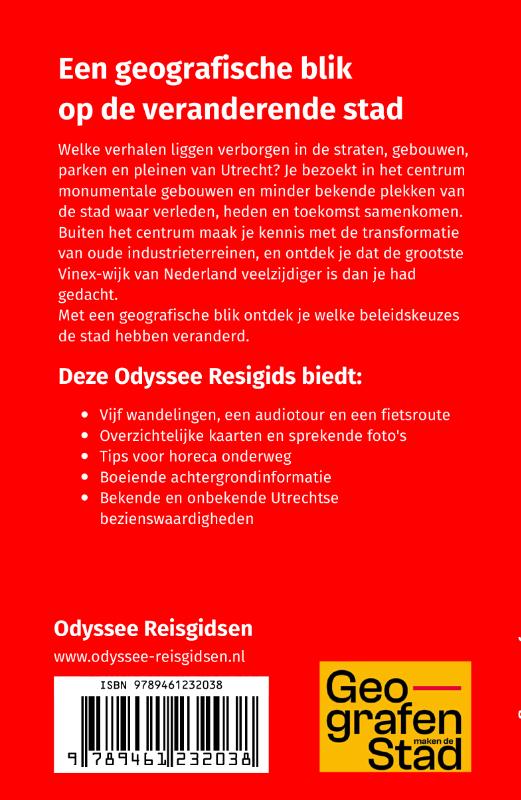 Achterkant van Wandelen in de stad Utrecht