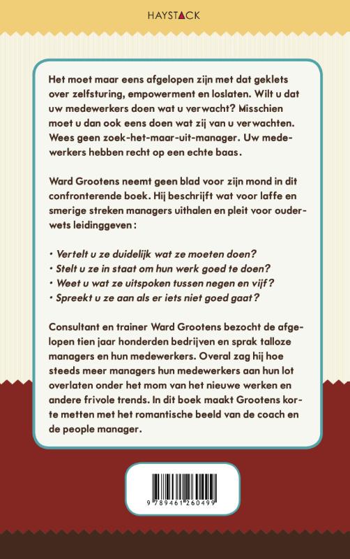 Achterkant van Het recht op een baas