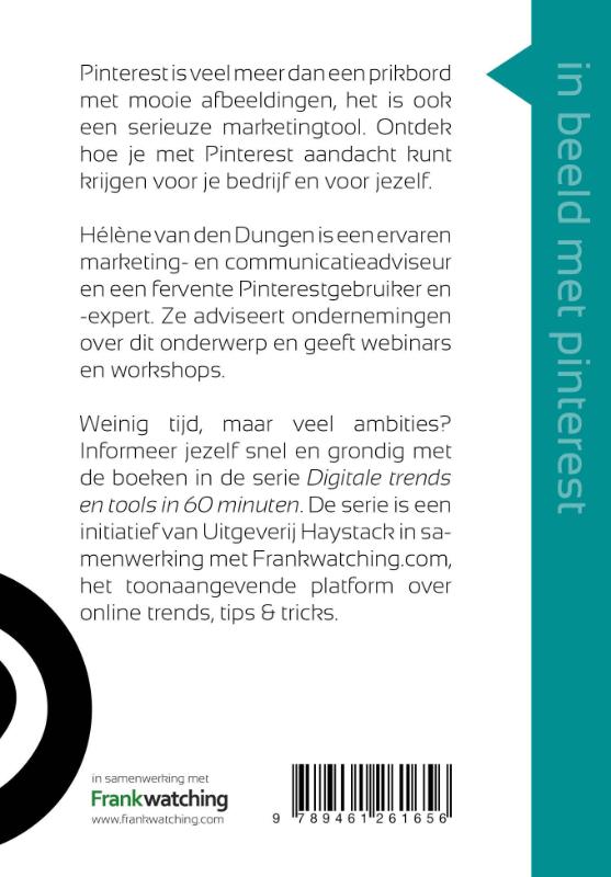 Achterkant van In beeld met Pinterest in 60 minuten