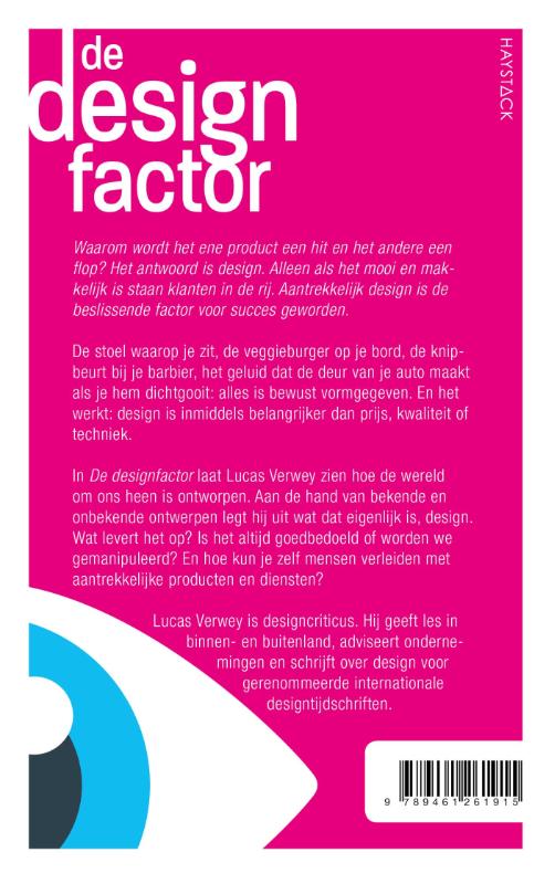 Achterkant van De designfactor