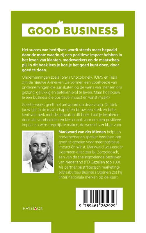 Achterkant van Good business