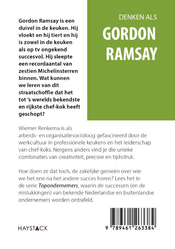 Achterkant van Denken als Gordon Ramsay