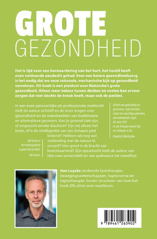 Achterkant van Grote gezondheid