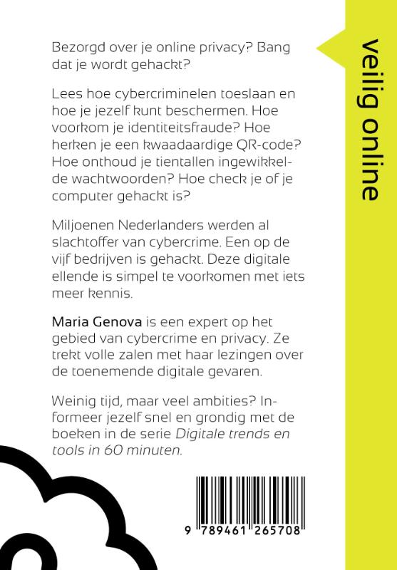 Achterkant van Veilig online in 60 minuten