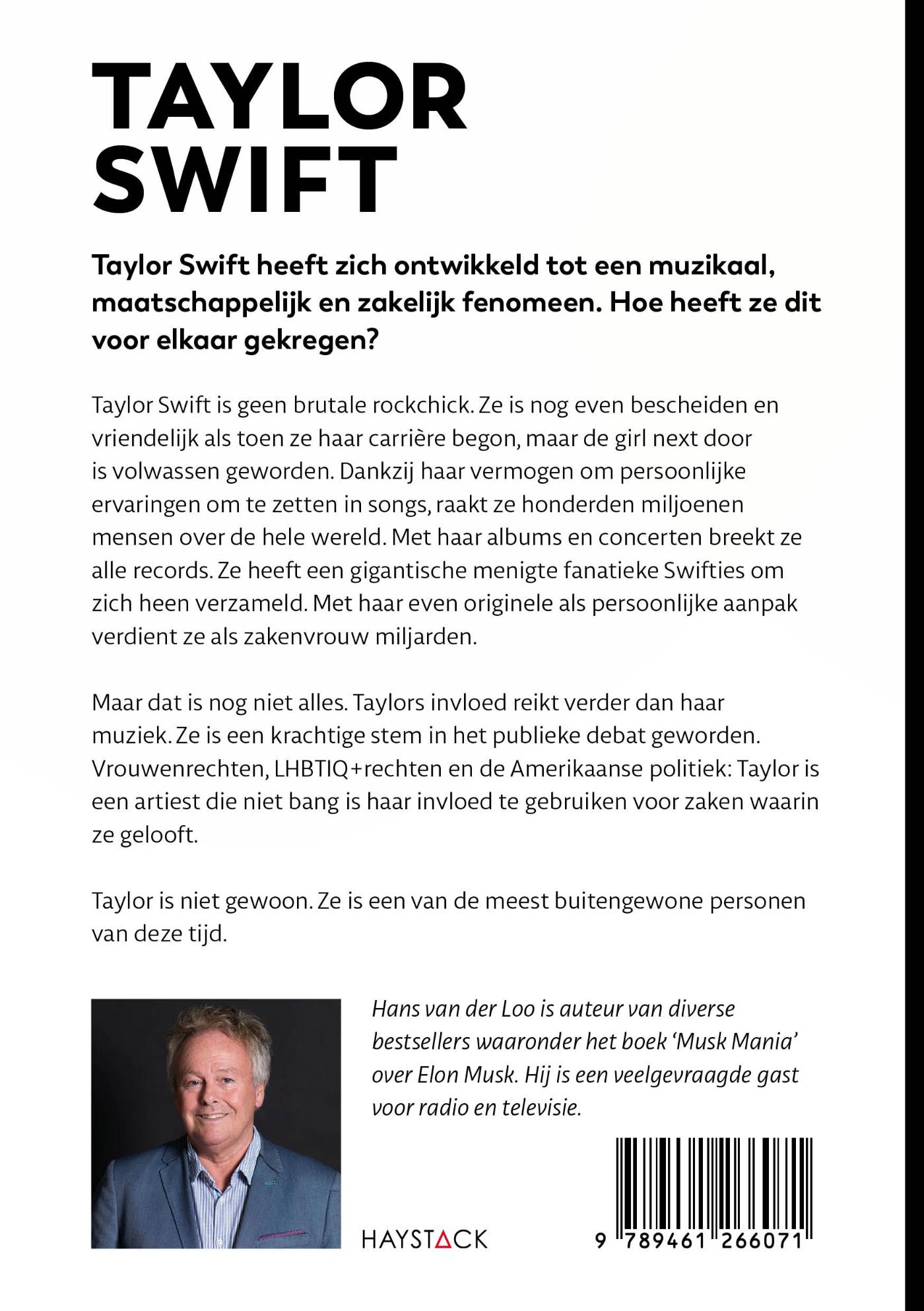 Achterkant van Taylor Swift