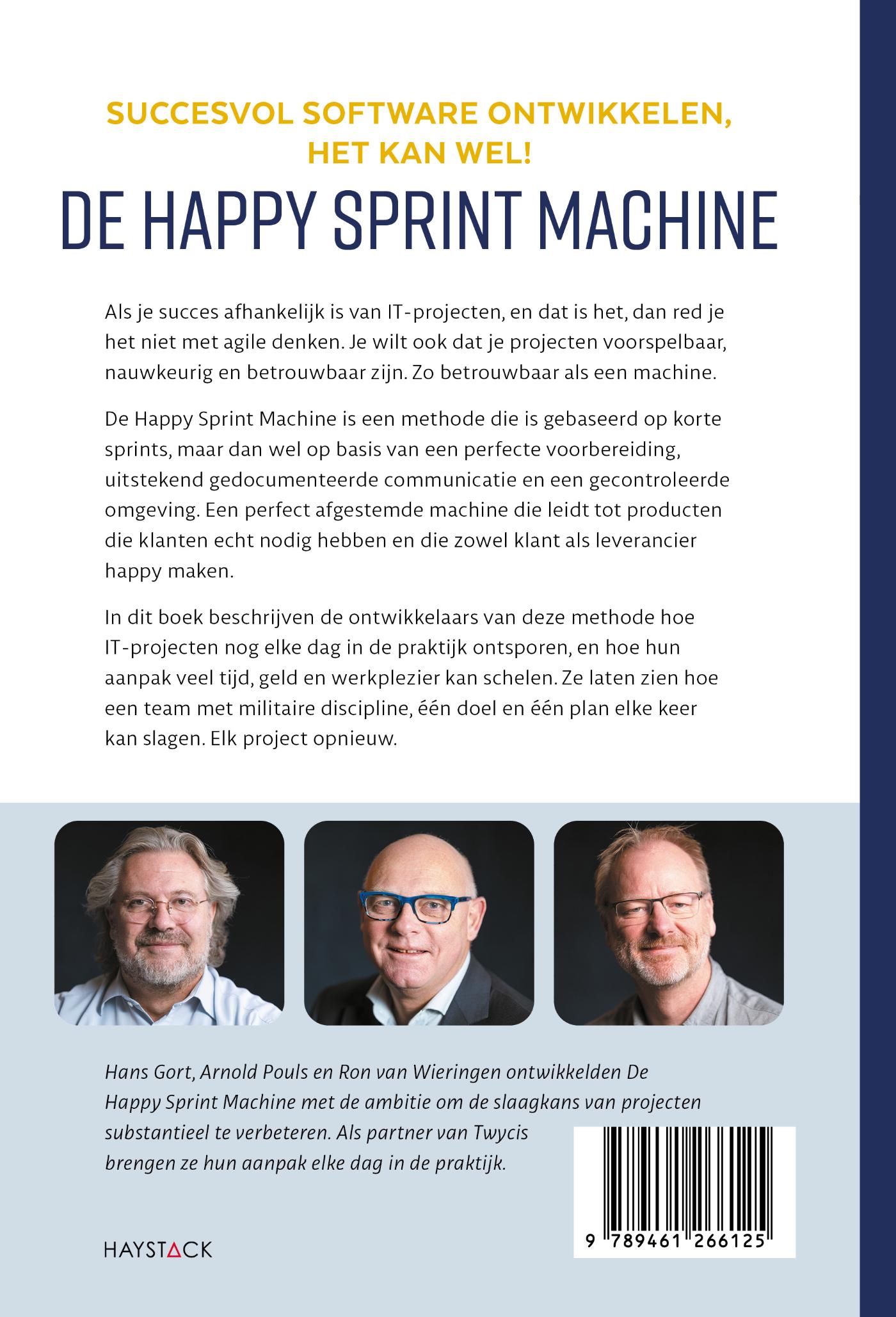 Achterkant van De happy sprint machine