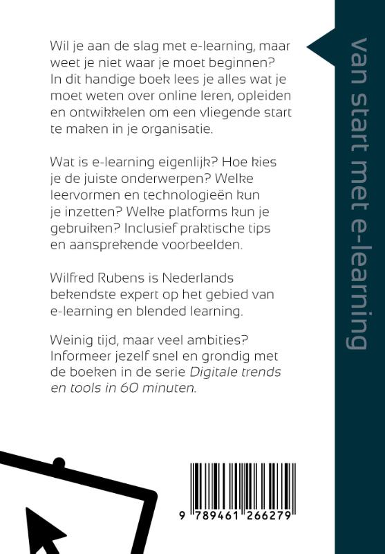 Achterkant van Van start met e-learning in 60 minuten