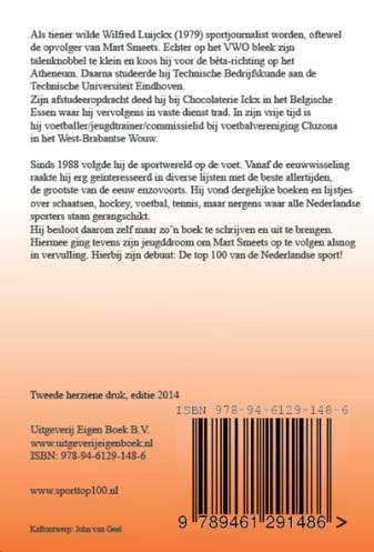 Achterkant van Top 100 van de Nederlandse sport