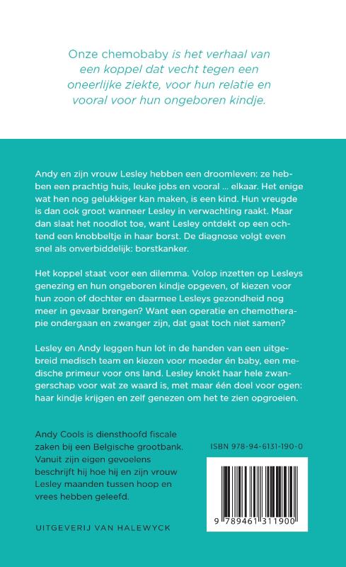 Achterkant van Onze chemobaby
