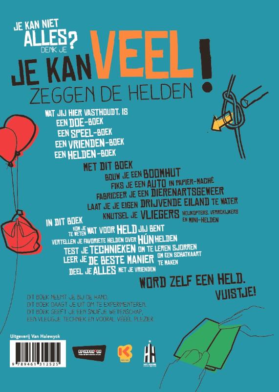 Achterkant van Het grote helden handboek
