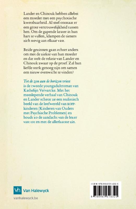 Achterkant van Tot de zon aan de horizon vriest