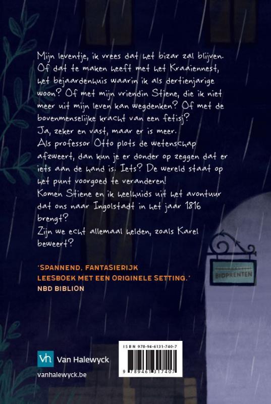 Achterkant van Oscar Cook