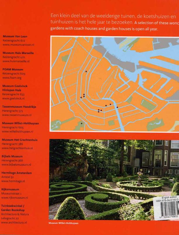 Achterkant van Amsterdamse Grachtentuinen