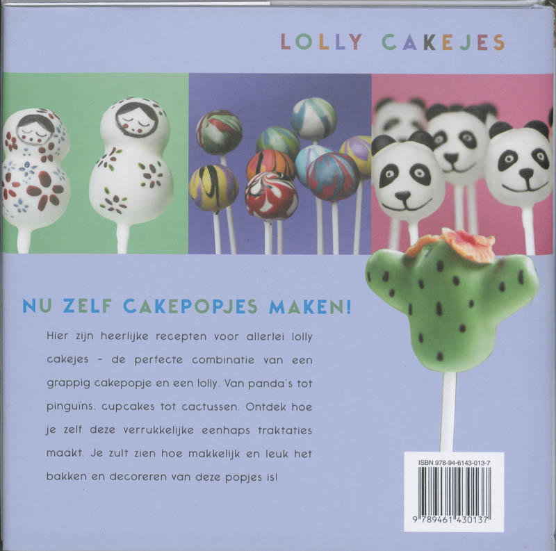 Achterkant van Lolly cakejes