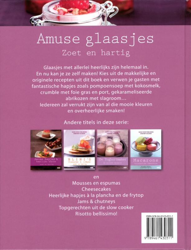 Achterkant van Amuse glaasjes
