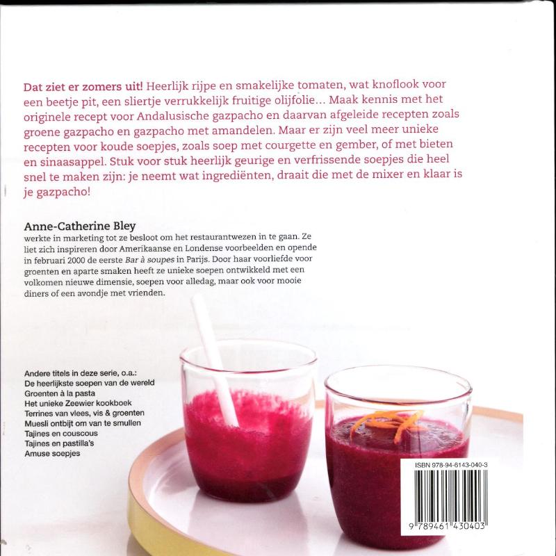Achterkant van Gazpachos