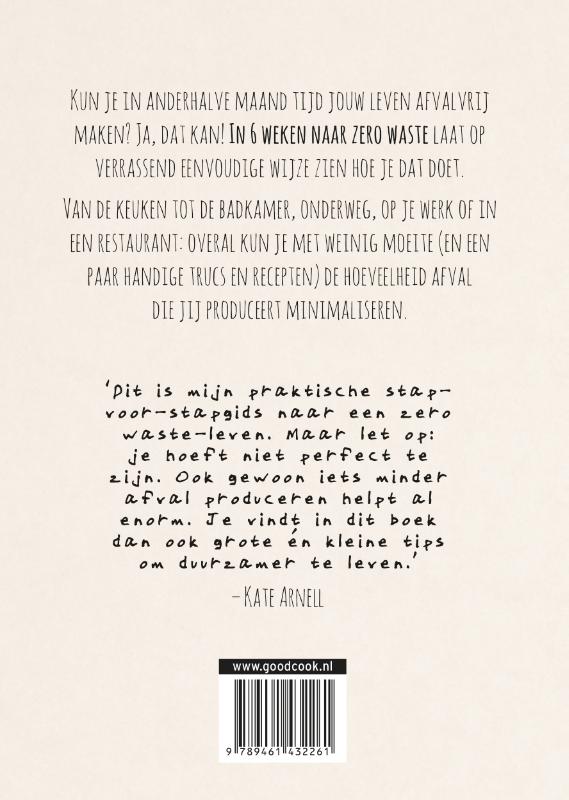 Achterkant van In 6 weken naar zero waste