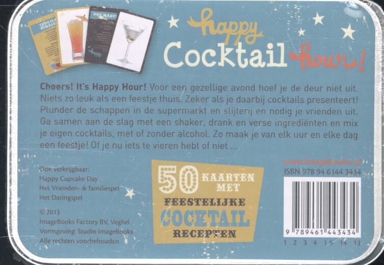 Achterkant van Cadeaublik happy cocktail hour