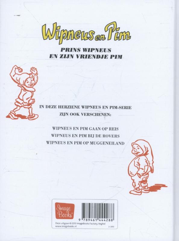 Achterkant van Prins Wipneus en zijn vriendje Pim