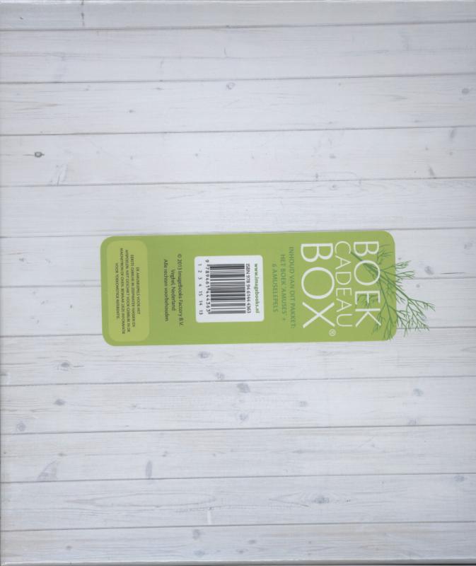Achterkant van Boekcadeaubox amuses