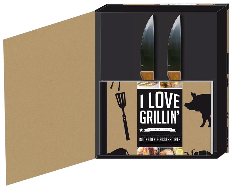 Achterkant van I love grillin'