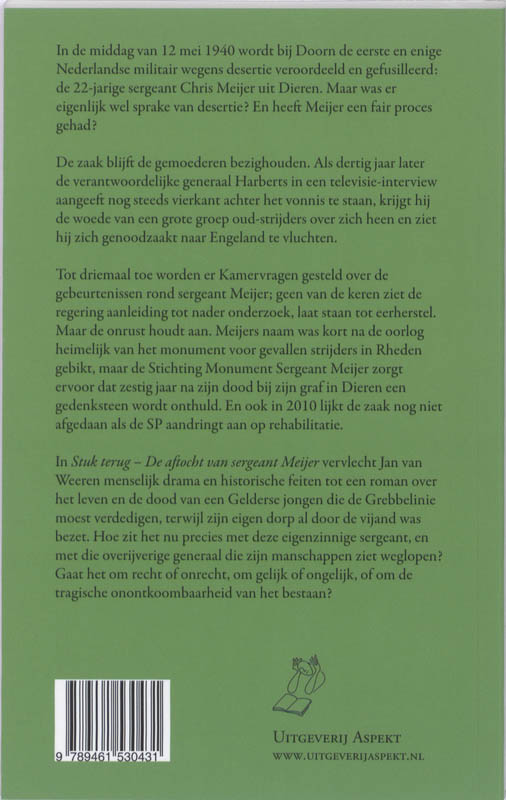 Achterkant van Stuk terug