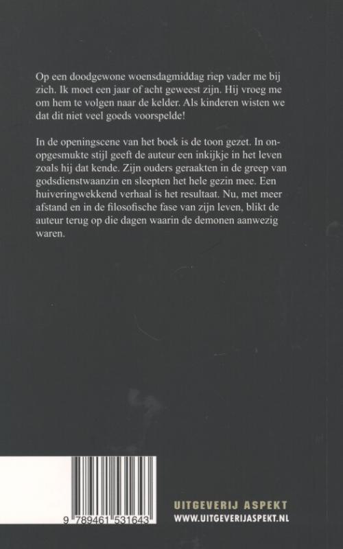 Achterkant van De demonen van God