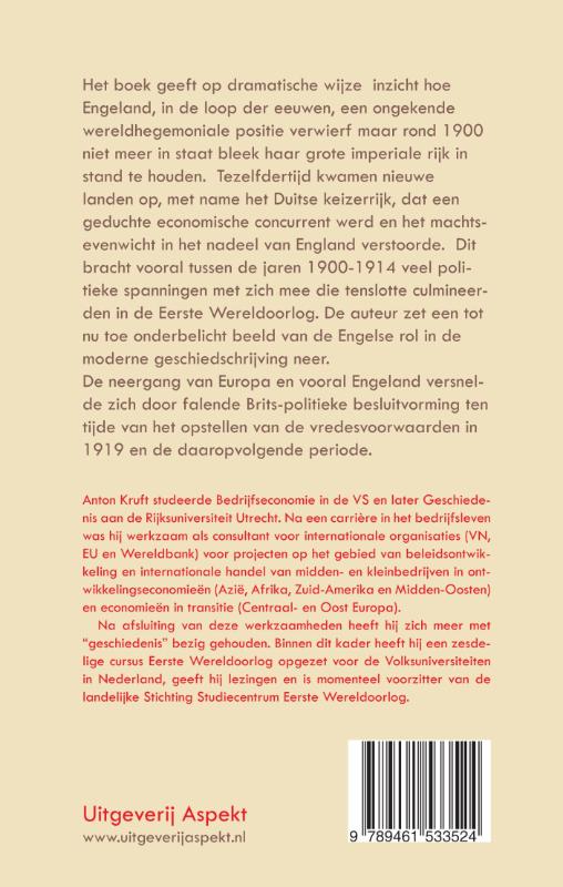 Achterkant van Van continentaal conflict naar Eerste Wereldoorlog