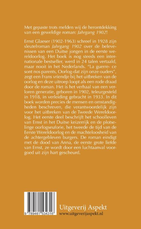 Achterkant van Jaargang 1902