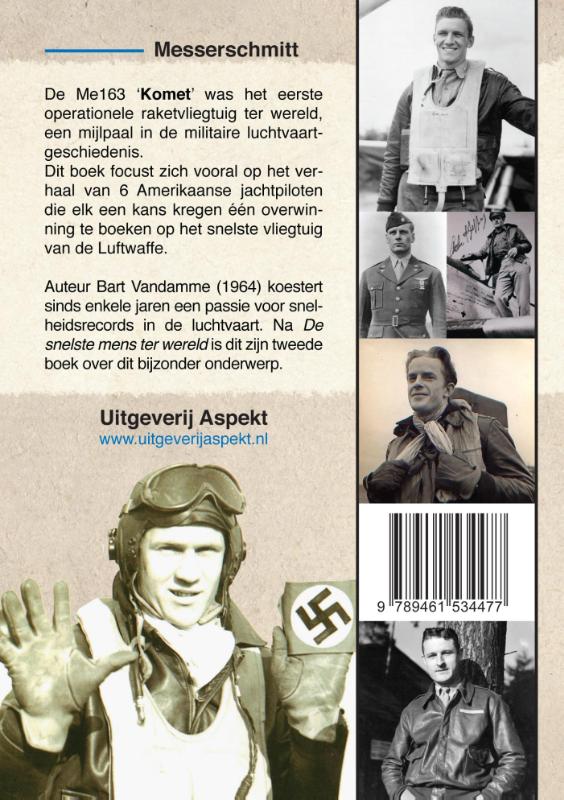 Achterkant van Messerschmitt Me 163 'Komet'