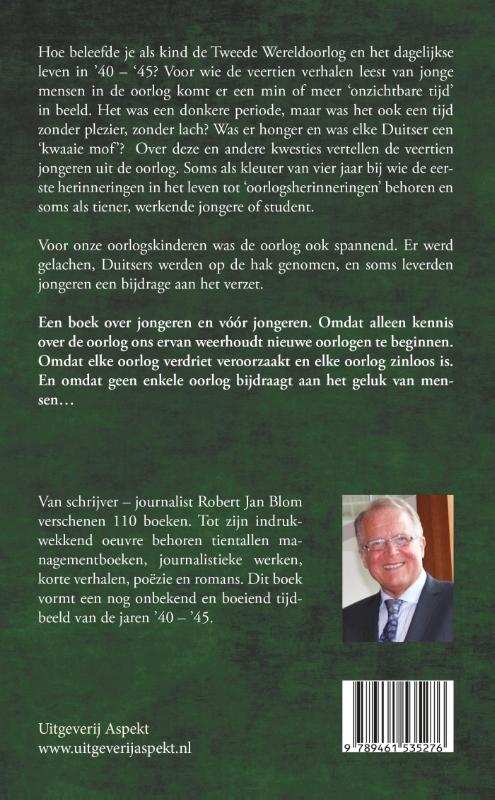 Achterkant van 1940-1945 de oorlog van mijn jeugd