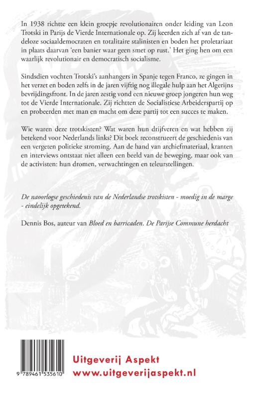 Achterkant van 'Een banier waar geen smet op rust'
