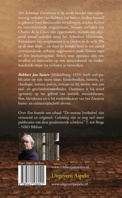 Achterkant van Het achteloze universum