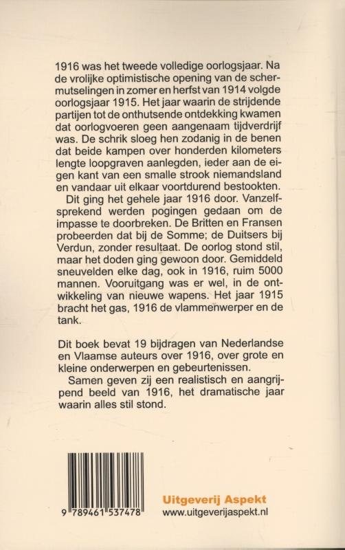 Achterkant van Het dramatische jaar 1916