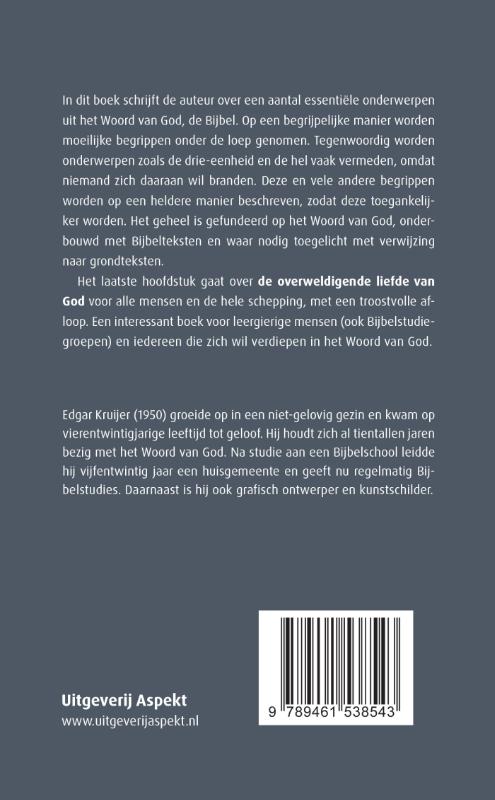 Achterkant van De overweldigende liefde van God