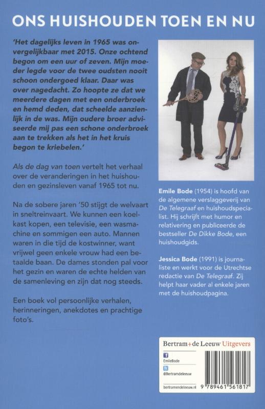 Achterkant van Als de dag van toen