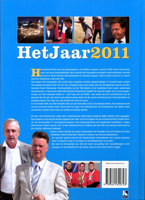 Achterkant van Het jaar 2011