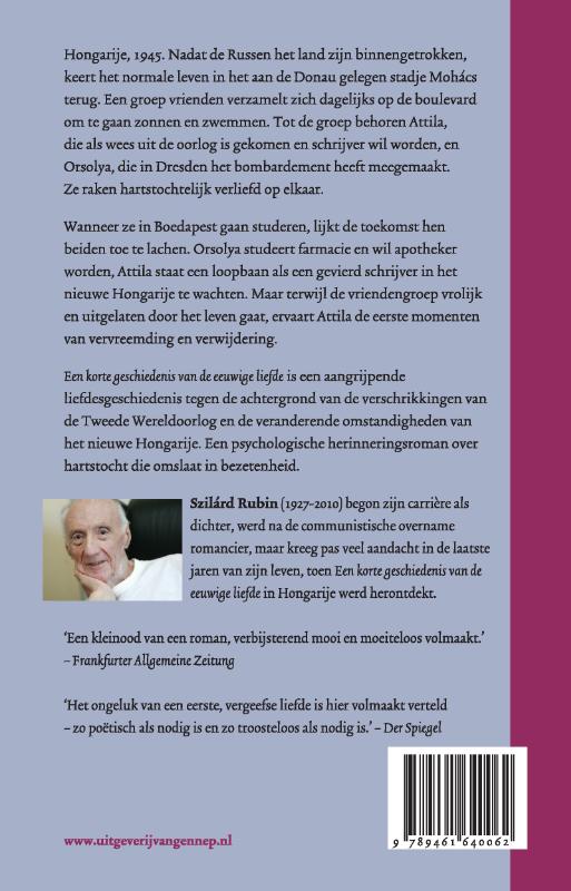 Achterkant van Een korte geschiedenis van de eeuwige liefde