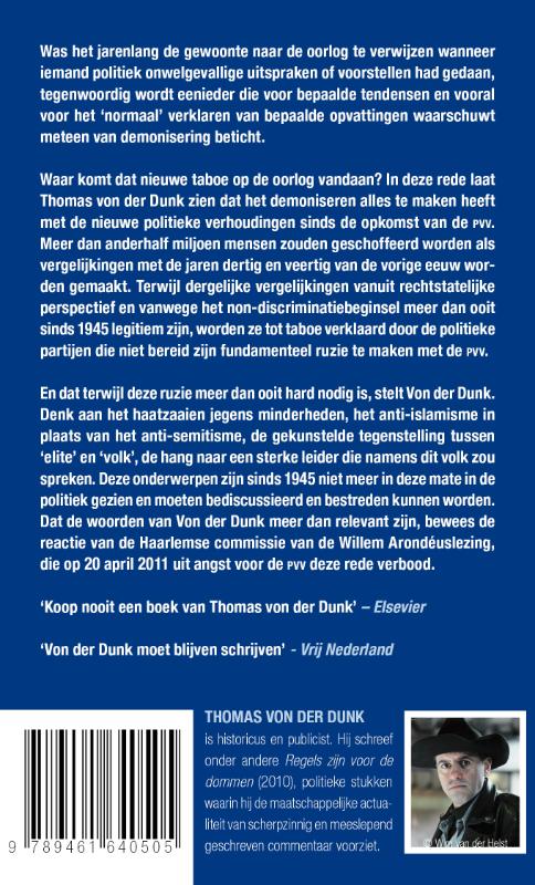 Achterkant van Het nieuwe taboe op de oorlog