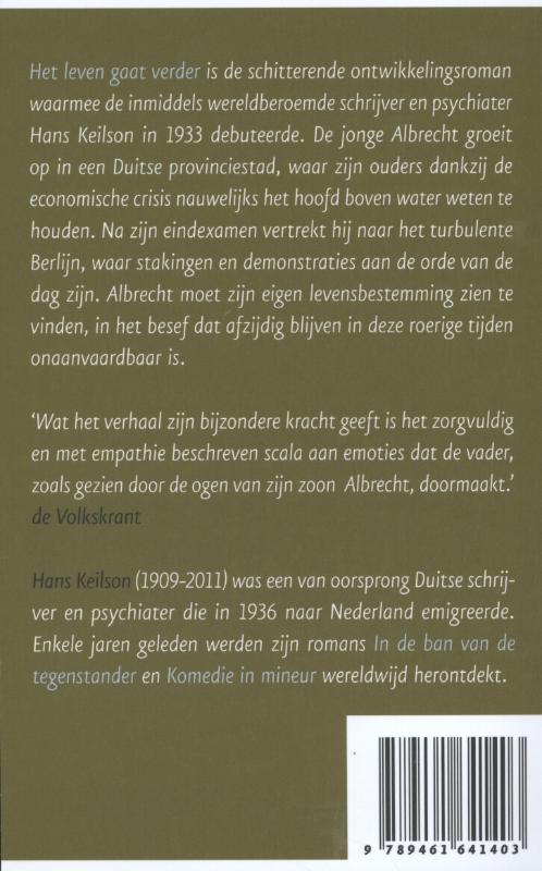 Achterkant van Het leven gaat verder