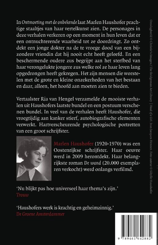 Achterkant van Ontmoeting met de onbekende